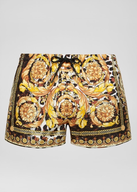 Versace Wild Baroque Print Badshorts Herr - 760829NSI